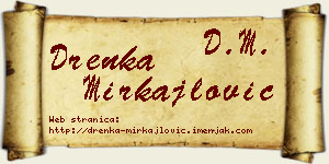 Drenka Mirkajlović vizit kartica